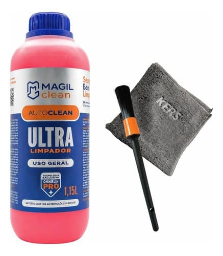 Ultra Limpador Magil Clean 1L + Pincel + Microfibra