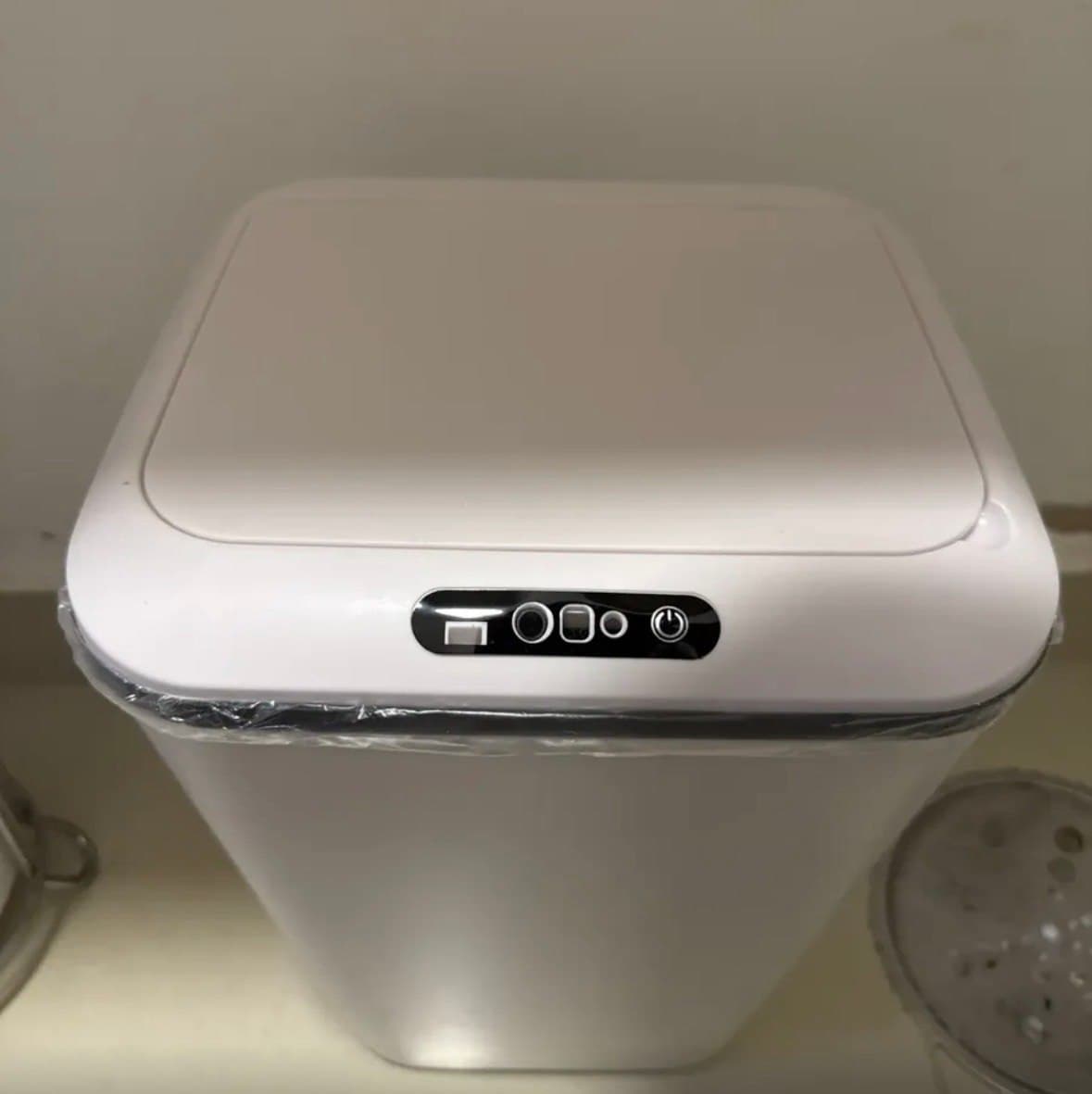Lixeira Inteligente Automática 16L Sensor Infravermelho Recarregável USB-C 3 Modos Tampa Touch Banheiro Cozinha